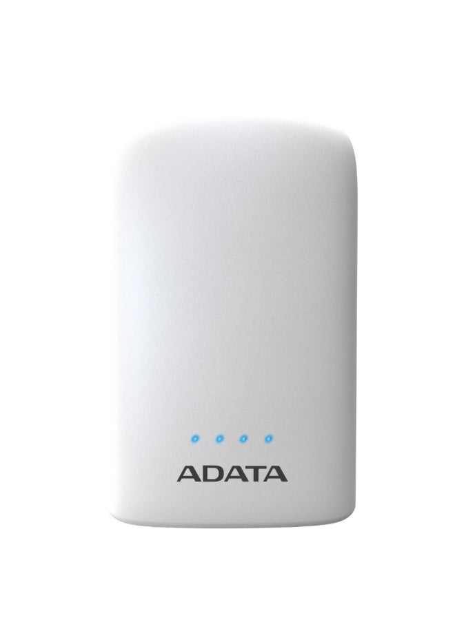 أداتا ADATA P10050V بنك الطاقة 10050 مللي أمبير أبيض - Image 1